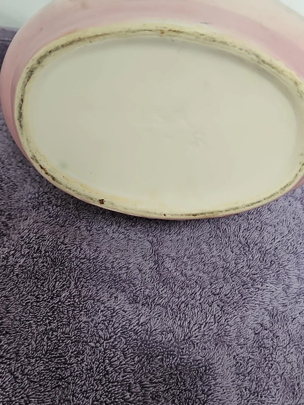 Vintage USA Hull Pottery Floral Basket Hombre Cream and Pink Basket/Planter